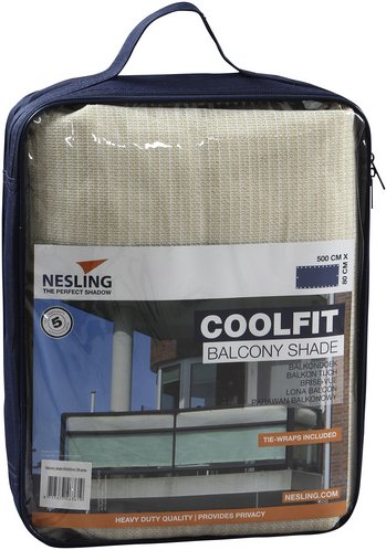 NESLING Balkonverkleidung »Coolfit«, Hart-Polyethylen (HDPE), HxL: 80 x 500 cm - weiss