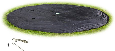 EXIT Toys Trampolinabdeckung, schwarz, rund