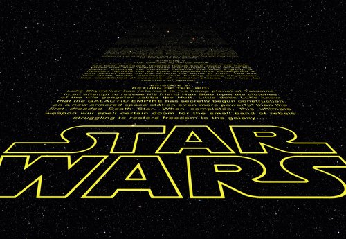 KOMAR Papiertapete »STAR WARS Intro«, Breite 368 cm - bunt
