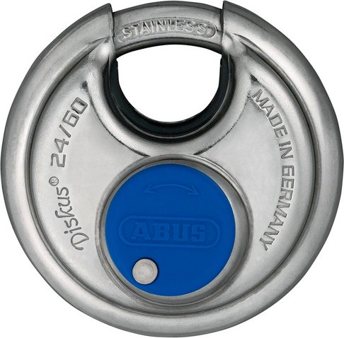 ABUS Vorhangschloss, aus Metall, 96 mm Breite, silberfarben