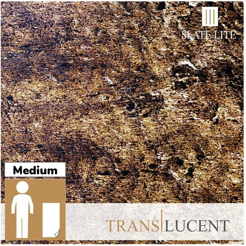 SlateLite Schieferfurnier »Translucent Cobre New«, bunt, Leicht-Schiefer - grau