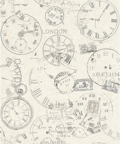 Rasch Vliestapete, London, weiß, matt - weiss