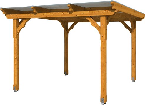 SKANHOLZ Pavillon »Marseille«, Flachdach, viereckig, BxHxT: 327 x 236 x 350 cm - beige