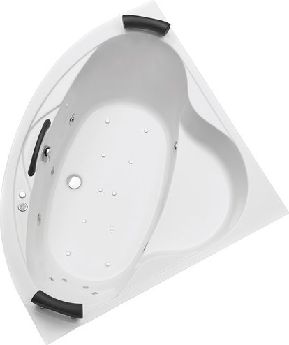 OTTOFOND Whirlpool-Komplettset »Siam«, BxHxL: 140 x 42 x 140 cm, weiß, Farblichttherapie - weiss