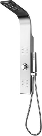 Marwell Duschpaneel »Tron«, Höhe: 150 cm, Aluminium - braun