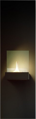 TENDERFLAME Dekokamin »Rock«, Format: 130cm x 40cm x 23.5cm (H x B x T) - grau