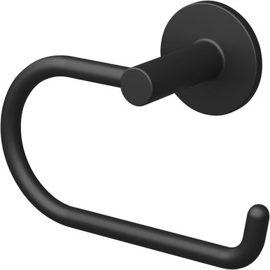 LENZ Toilettenpapierhalter »NERO«, Schwarz-matt, Montageart: Kleben oder Bohren