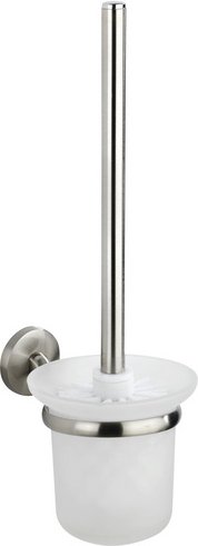 WENKO WC-Garnitur »Cuba matt«, Metall, silberfarben