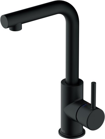 LENZ Waschtischarmatur »HOKU«, 3/8", Messing, schwarz-matt