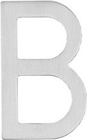 Intersteel Hausbuchstabe, Buchstabe B, edelstahlfarben, Stahl - silberfarben