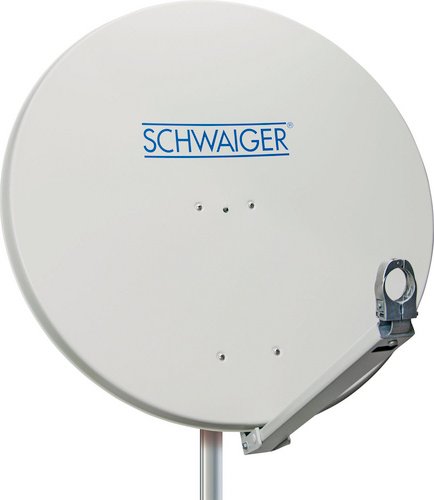 SCHWAIGER Spiegel, hellgrau RAL7035, Alu