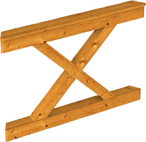 SKANHOLZ Brüstung, BxH: 120 x 84 cm, eiche hell, Holz