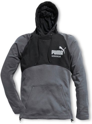 Thumbnail - PUMA Hoodie »Champ«, stahlgrau/carbon, Baumwolle/Polyester