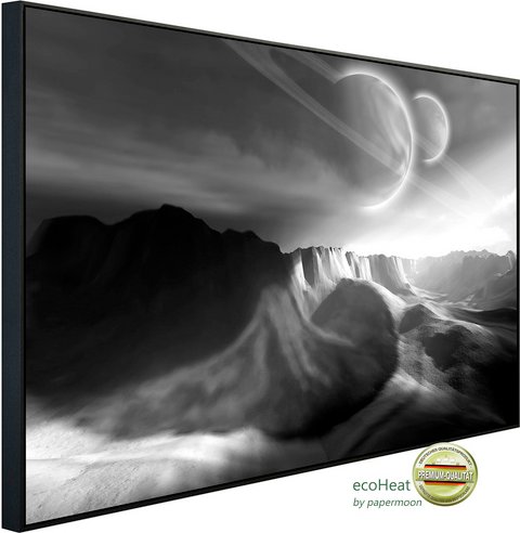 Thumbnail - papermoon Infrarotheizung »EcoHeat - Landschaft Schwarz + Weiss«, Matt-Effekt - bunt