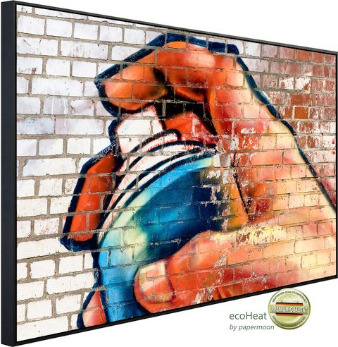 Thumbnail - papermoon Infrarotheizung »EcoHeat - Graffiti«, Matt-Effekt - bunt