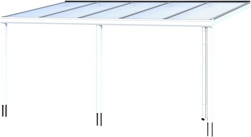 Thumbnail - SKANHOLZ Terrassenüberdachung »Garda«, Breite: 541 cm, Dach: Polycarbonat (PC), weiß - weiss