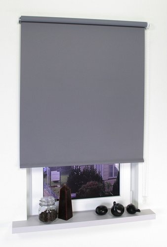 LIEDECO Seitenzug-Rollo, dunkelgrau, Polyester