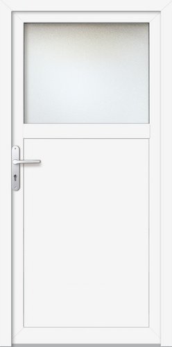 Meeth Nebeneingangstür »ProM 01«, Klarglas, weiß, nach Außen öffnend - weiss