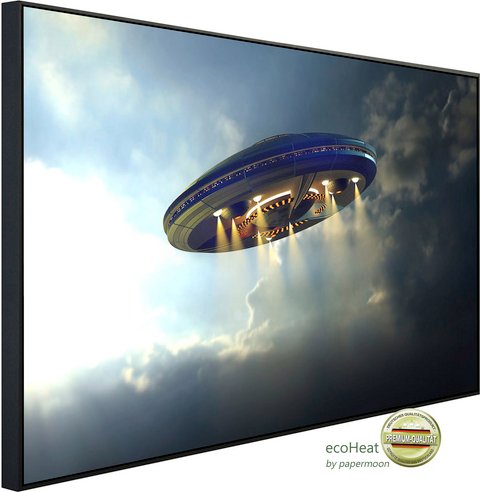 Thumbnail - papermoon Infrarotheizung »EcoHeat - Ausserirdisches UFO«, Matt-Effekt - bunt