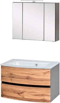 HELD MÖBEL Waschtisch-Set »KOPENHAGEN«, 4-teilig - braun
