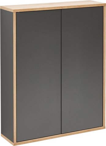 FACKELMANN Hängeschrank »FINN«, Anthrazit, 2 Türen, BxHxT: 60 x 75 x 20,1 cm - grau