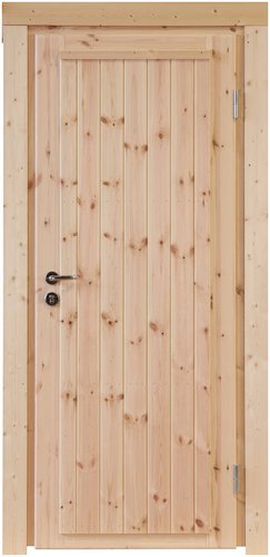 Einzeltür »Erik XL 70«, Kiefernholz, Natur - beige