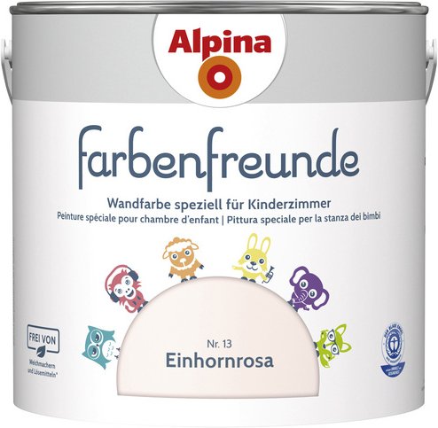 ALPINA Dispersionsfarbe »Farbenfreunde«, Einhornrosa, matt