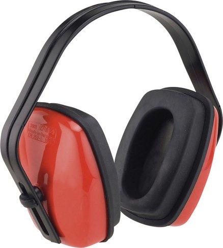 CONNEX Kapselgehörschutz, rot - schwarz