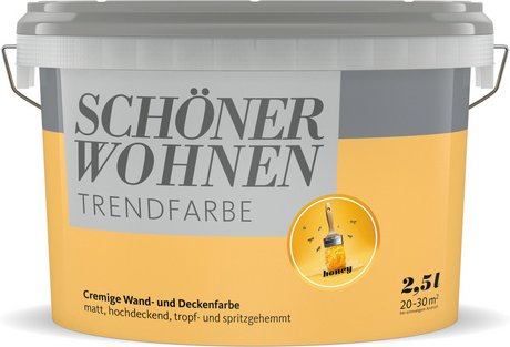 Thumbnail - SCHÖNER WOHNEN FARBE Dispersionsfarbe »Trendfarbe«, Honey, matt - gelb