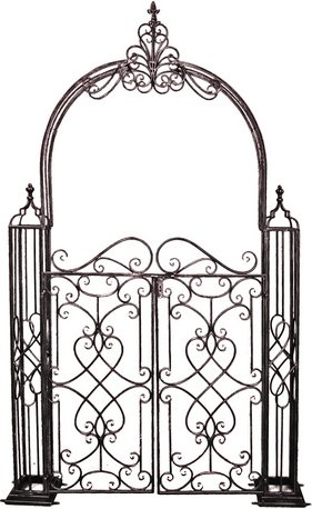 GARDEN PLEASURE Deko-Pforte »Towada«, B x T x H: 150 x 23,5 x 245 cm, Metall, schwarz