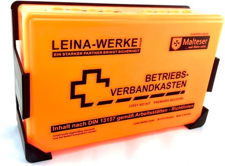 LEINA-WERKE Verbandskasten, BxL: 25,5 x 16,6 cm, orange