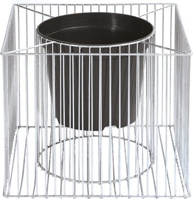 Wilk Gabionen-Pflanzgefäß »Futura L«, BxTxH: 49 x 49 x 39 cm, aus 100 % feuerverzinktem Stahl - silberfarben