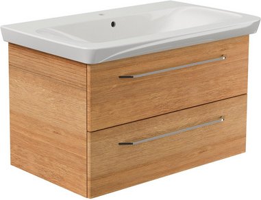 FACKELMANN Waschplatz-Set »MILANO«, 90cm Asteiche - braun