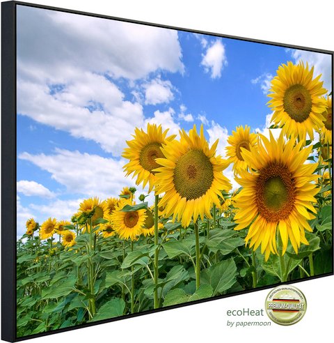 papermoon Infrarotheizung »EcoHeat - Sonnenblumenfeld«, Matt-Effekt - bunt