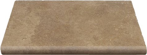 WOHNRAUSCH Beckenrandsteine »Keona Brown«, LxBxH: 61 x 40,6 x 3 cm, Travertin, braun/beige, Rundstab