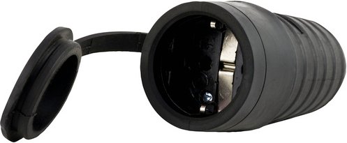 REV-Ritter Kupplung mit Stecker, Schwarz, Gummi