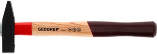 GEDORE Schlosserhammer, mit Eschenstiel, 300 g - schwarz | rot | braun