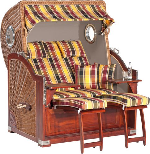 SUNNY SMART Strandkorb, LxBxH: 95x140x160 cm, braun