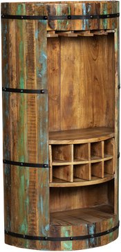 INTERIA Home & Living Weinbar »KAVERI«, Holz, bunt - beige