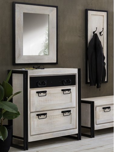 Thumbnail - SIT Spiegel »WHITE PANAMA«, BxH: 70 x 80 cm, rechteckig - weiss