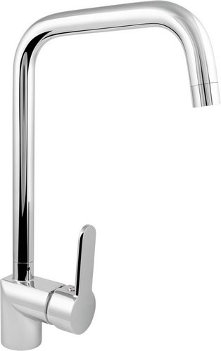 WELLWATER Einhebelmischer, verchromt, 360° schwenkbarer Auslauf - silberfarben