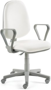 Mayer Sitzmöbel Drehstuhl »2211«, BxH: 62 x 62 cm, weiß - weiss