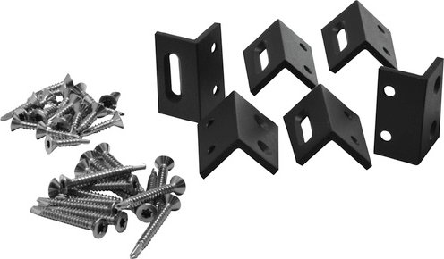 Mr. GARDENER Befestigungsset, aluminium, anthrazit - schwarz