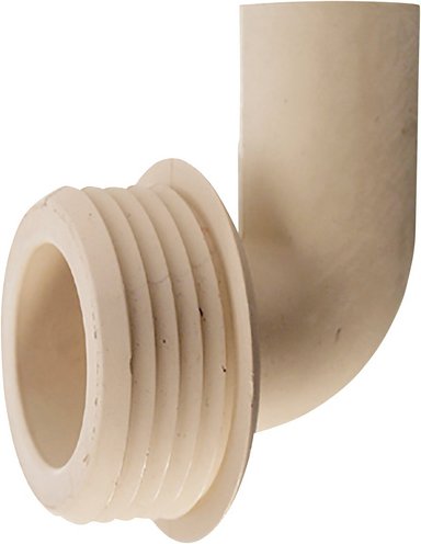 CORNAT Winkel-Spülrohrverbinder, Gummi, weiß, 28_32mm/55mm - weiss