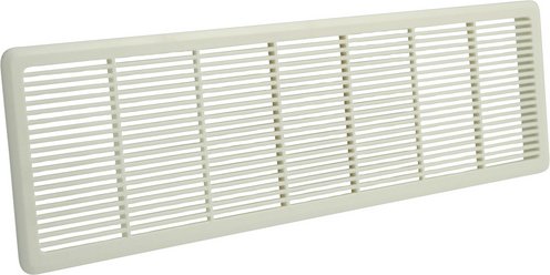 MARLEY Lüftungsgitter, eckig, Polystyrol (EPS), weiß - weiss