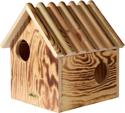 DOBAR Eichhörnchenkobel, Holz, braun, für Eichhörnchen