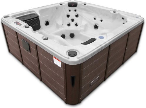 Canadian Spa Whirlpool »Thunder Bay AI«, 219 x 219 x 82 cm, 6 Personen, mit Soundsystem und LED - braun