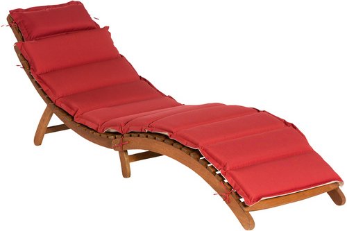 MERXX Gartenliege »Ipanema«, Eukalyptusholz, inkl. Auflage - braun