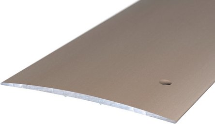 CARL PRINZ Übergangsprofil, BxH: 100 x 5 mm, seitlich versenkt gelocht - silberfarben