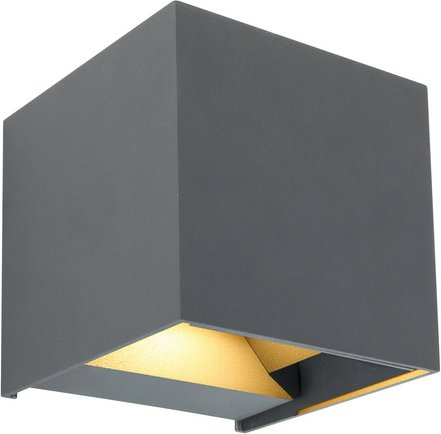 GLOBO LIGHTING Außenwandleuchte »VERONIKA«, Aluminium Druckguss, anthrazit - schwarz